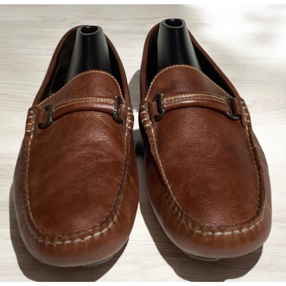 Johnston & Murphy Men's Cort Bit full grain tan leather men’s sz 8